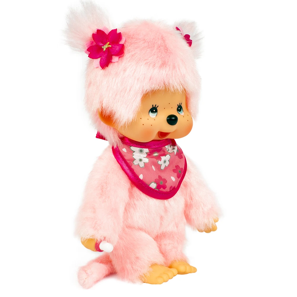 Monchhichi - Peluche Monchhichi Pinky Sakura Rose Fleurs cerisier – Image 2