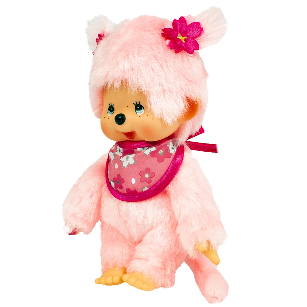 Monchhichi - Peluche Monchhichi Pinky Sakura Rose Fleurs cerisier – Image 3