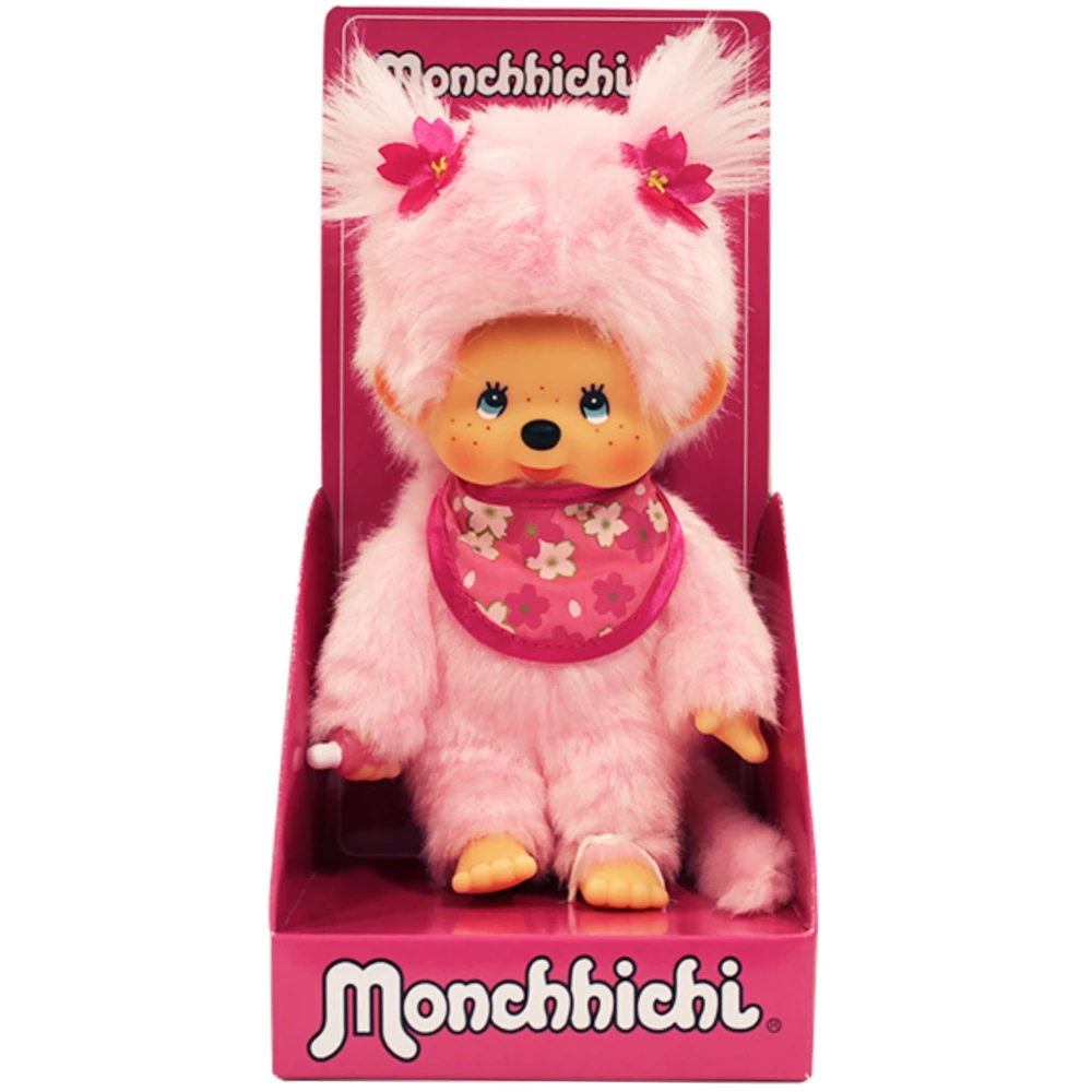 Monchhichi - Peluche Monchhichi Pinky Sakura Rose Fleurs cerisier – Image 6