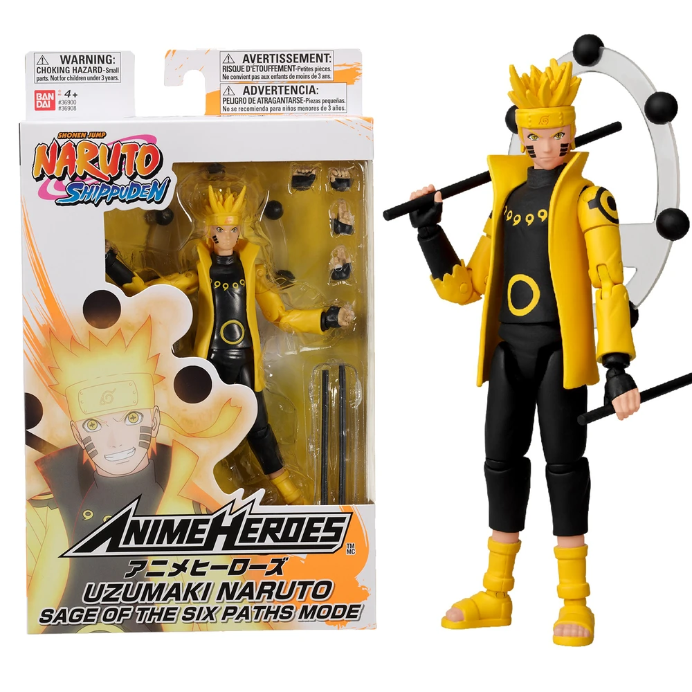 Anime Heroes - Naruto Shippuden - Figurine Anime Heroes 17 cm - Naruto Uzumaki en mode Ermite Rikudo Sage of Six Paths