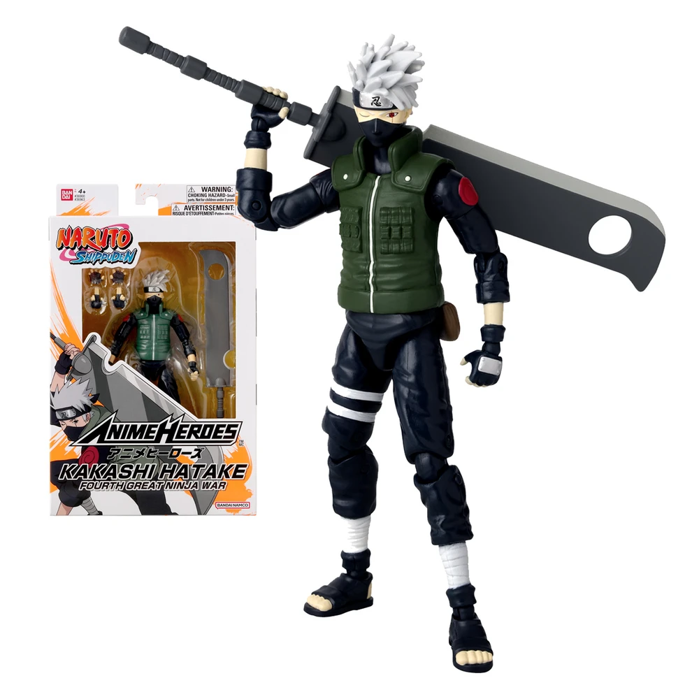 Anime Heroes - Naruto Shippuden - Figurine Manga Anime heroes 17cm - Kakashi Hatake (Fourth Great Ninja War)