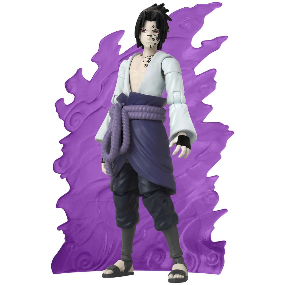 Anime Heroes Beyond - Naruto Shippuden - Figurine Anime Heroes Beyond 17 cm - Figurine articulée Sasuke Uchiha - Transformation Marque Maudite: État 1 – Image 3