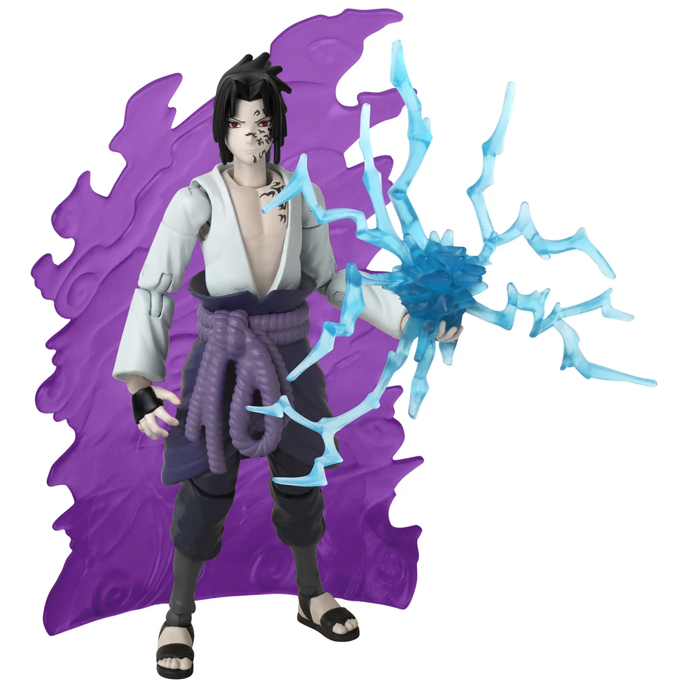 Anime Heroes Beyond - Naruto Shippuden - Figurine Anime Heroes Beyond 17 cm - Figurine articulée Sasuke Uchiha - Transformation Marque Maudite: État 1 – Image 7
