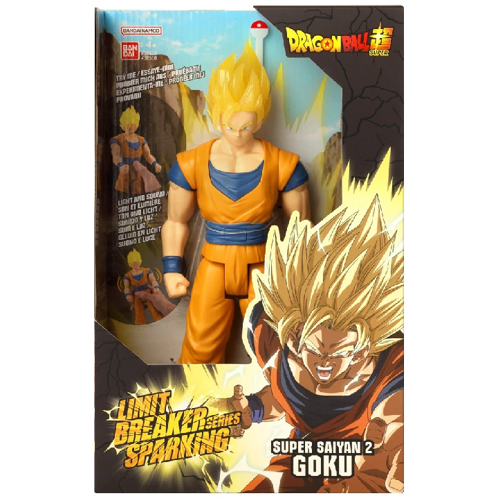 Dragon Ball Super - Figurine Géante Limit Breaker 30 cm - Super Saiyan 2 Goku Dragon Ball - Grande Figurine Sparking Goku Son et Lumière – Image 2