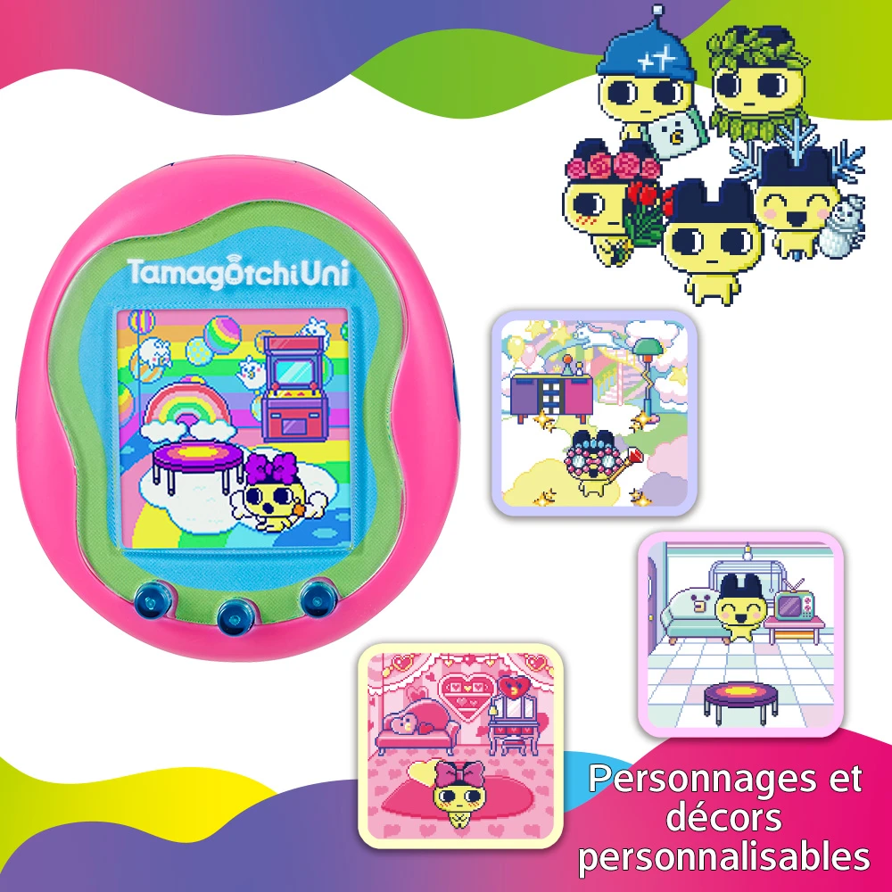 Bandai – Tamagotchi Uni – Tamagotchi connecté avec bracelet montre - Modèle Rose – Image 4