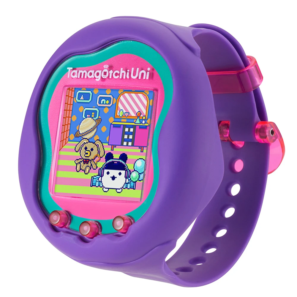 Bandai – Tamagotchi Uni – Tamagotchi connecté bracelet montre - Modèle Violet