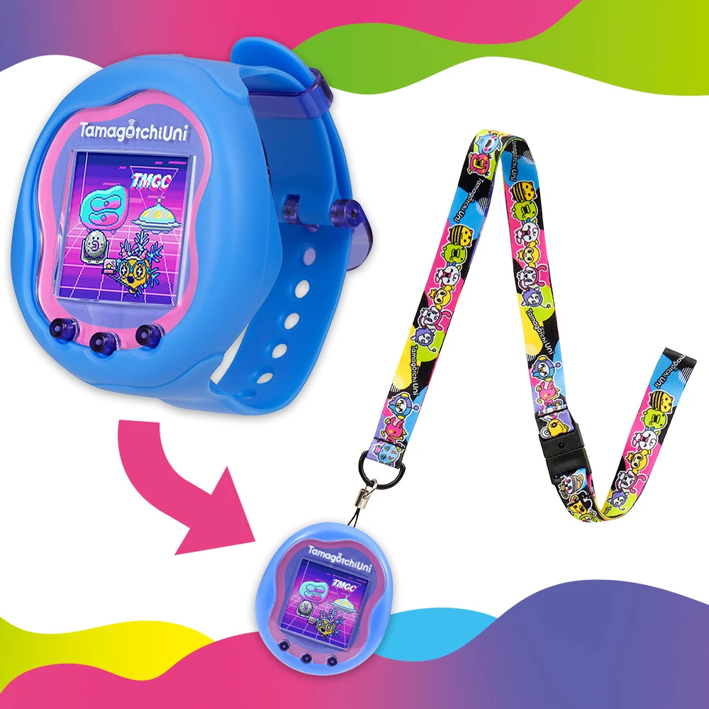 Bandai – Tamagotchi Uni – Tamagotchi connecté avec bracelet montre - Modèle Bleu – Image 3