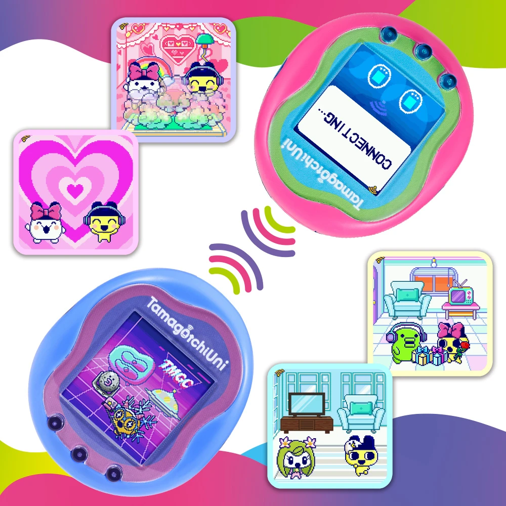 Bandai – Tamagotchi Uni – Tamagotchi connecté avec bracelet montre - Modèle Bleu – Image 4