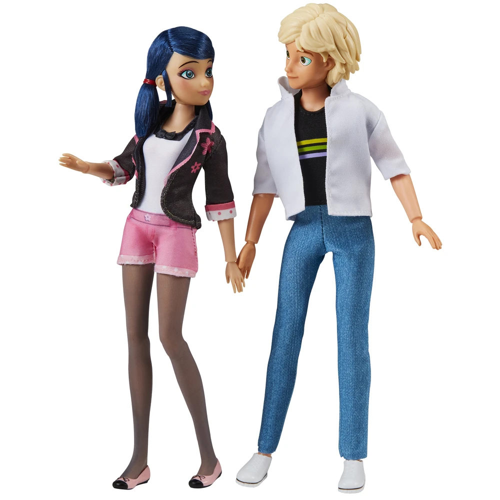 Miraculous Ladybug - Set de Jouet Miraculous - Pack 2 Poupées Marinette et Adrien - Crush Pack - Figurines Miraculous 26 cm – Image 4