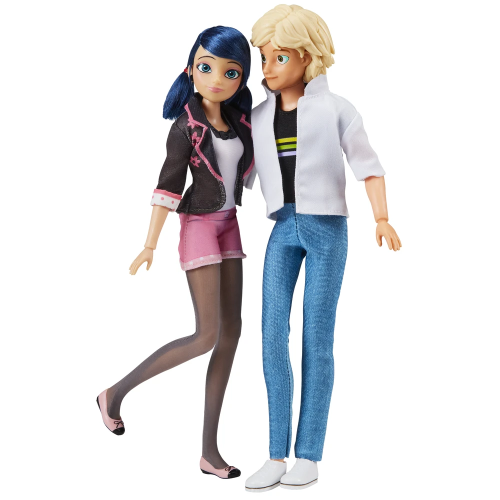 Miraculous Ladybug - Set de Jouet Miraculous - Pack 2 Poupées Marinette et Adrien - Crush Pack - Figurines Miraculous 26 cm – Image 5