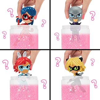 Miraculous Ladybug - Figurines Chibi Color Change Surprise - Mini Poupée Miraculous 10 cm - Figurine change de couleur - Personnage Miraculous aléatoire – Image 7