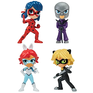 Miraculous Ladybug - Figurines Chibi Color Change Surprise - Mini Poupée Miraculous 10 cm - Figurine change de couleur - Personnage Miraculous aléatoire – Image 8