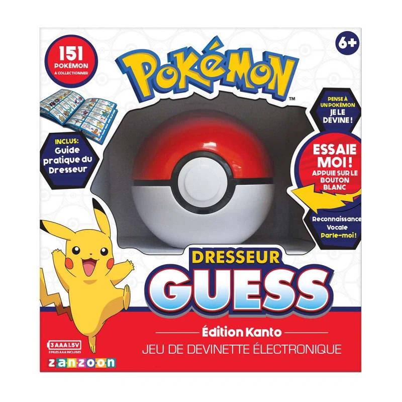 Pokémon - Dresseur Guess Edition Kanto - Jeu électronique Poké Ball