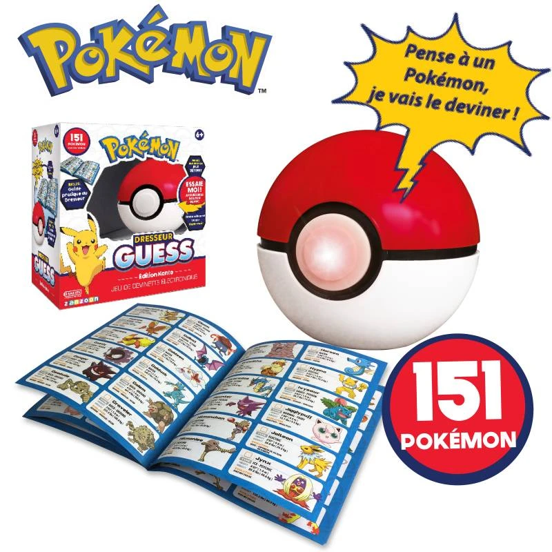 Pokémon - Dresseur Guess Edition Kanto - Jeu électronique Poké Ball – Image 2