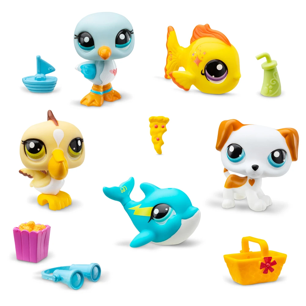 Littlest Pet Shop - Collector Set Thème Plage - 5 animaux et accessoires – Image 2