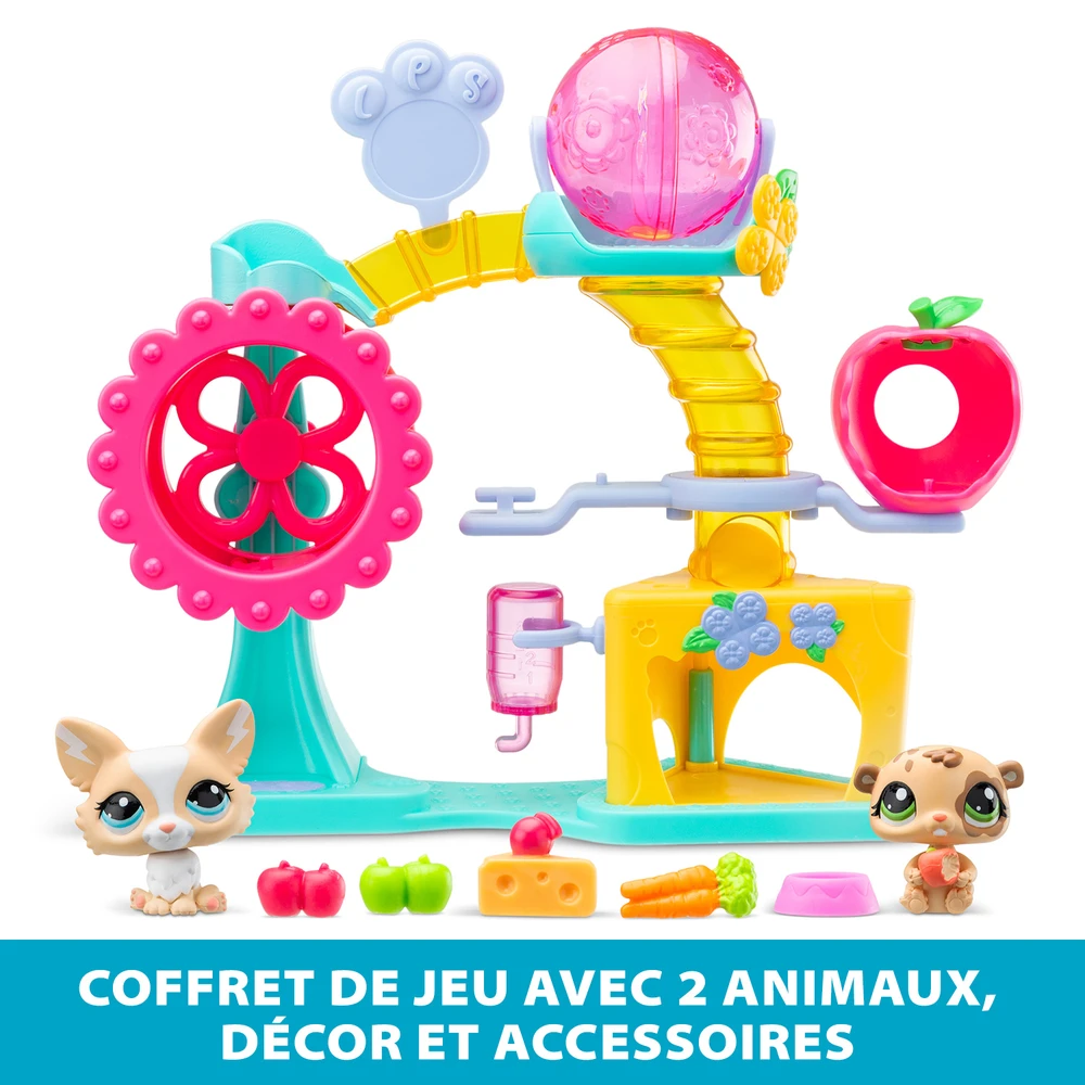 Littlest Pet Shop - Coffret Fun Factory - Ensemble de jeu Pet Shop avec 2 animaux, décor et accessoires – Image 2