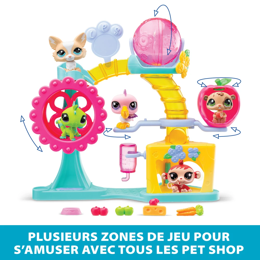 Littlest Pet Shop - Coffret Fun Factory - Ensemble de jeu Pet Shop avec 2 animaux, décor et accessoires – Image 3