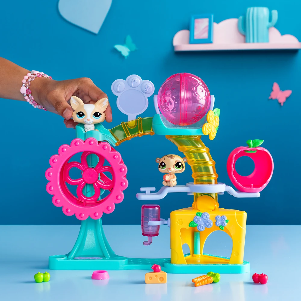 Littlest Pet Shop - Coffret Fun Factory - Ensemble de jeu Pet Shop avec 2 animaux, décor et accessoires – Image 5