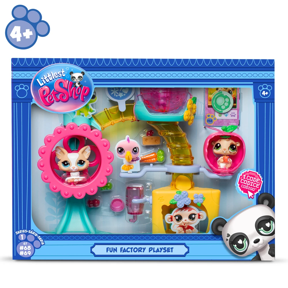 Littlest Pet Shop - Coffret Fun Factory - Ensemble de jeu Pet Shop avec 2 animaux, décor et accessoires – Image 6