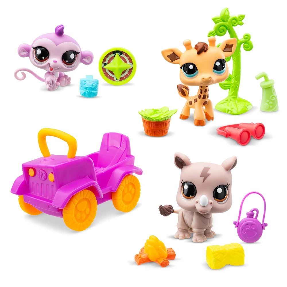 Littlest Pet Shop - Pack Safari - 3 animaux et accessoires – Image 2