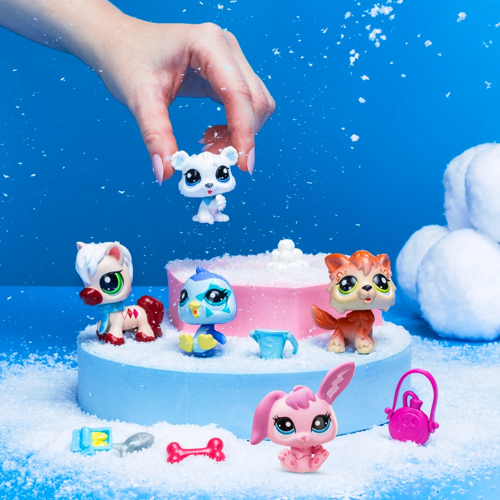 Littlest Pet Shop - Collector Set Thème Montagne Hiver 5 animaux et accessoires Pet Shop – Image 2