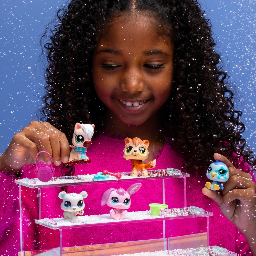Littlest Pet Shop - Collector Set Thème Montagne Hiver 5 animaux et accessoires Pet Shop – Image 3