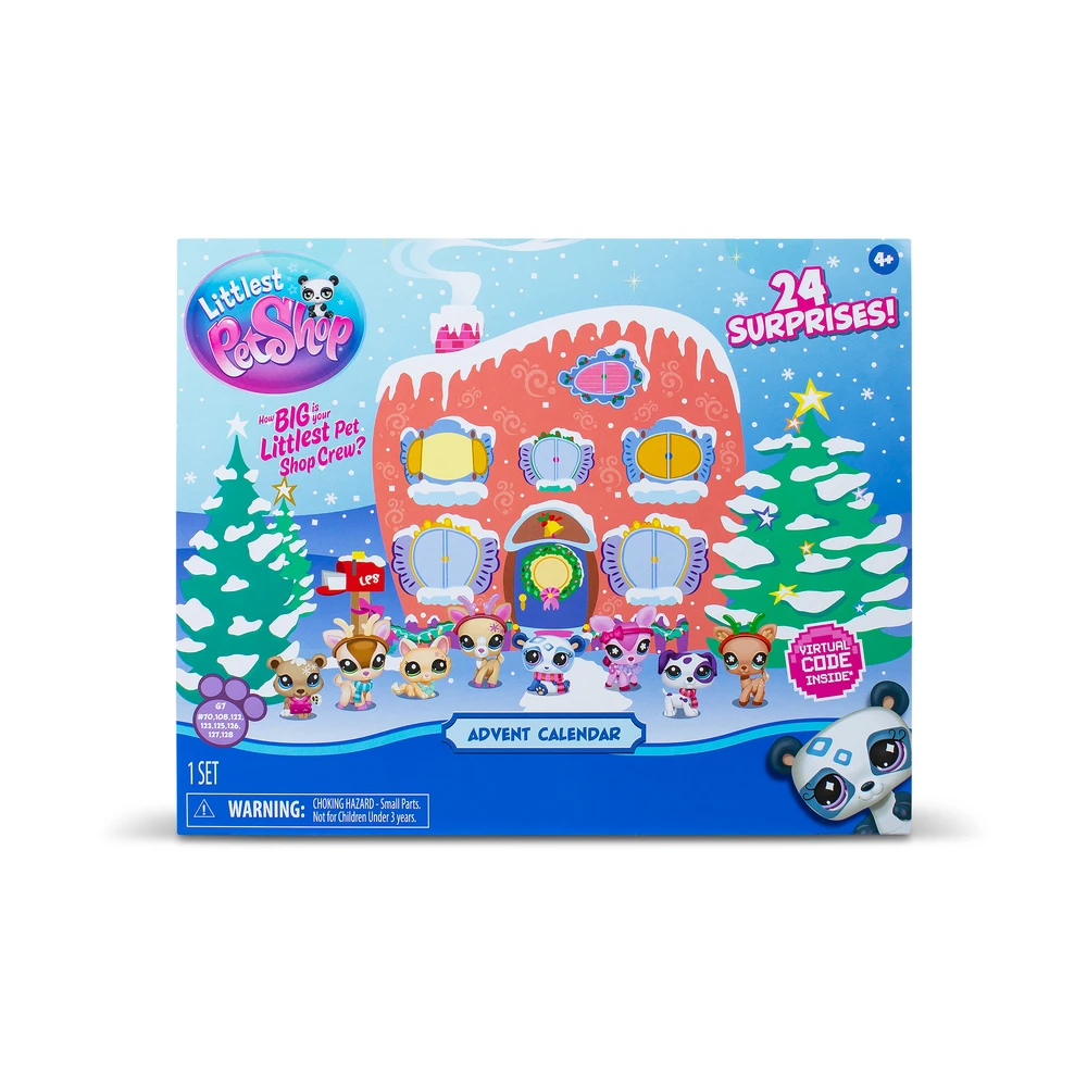 Littlest Pet Shop - Calendrier de l'Avent des Pet Shop - 8 Pet Shop et 16 accessoires - Calendrier 24 cases