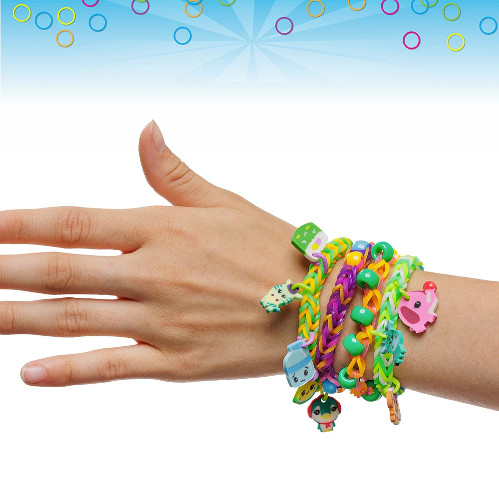 Rainbow Loom Mega Combo Set – Coffret Géant Fabrication de bracelets - Loisir Créatif - Métier à tisser avec 5600 élastiques Charms & Perles – Image 3