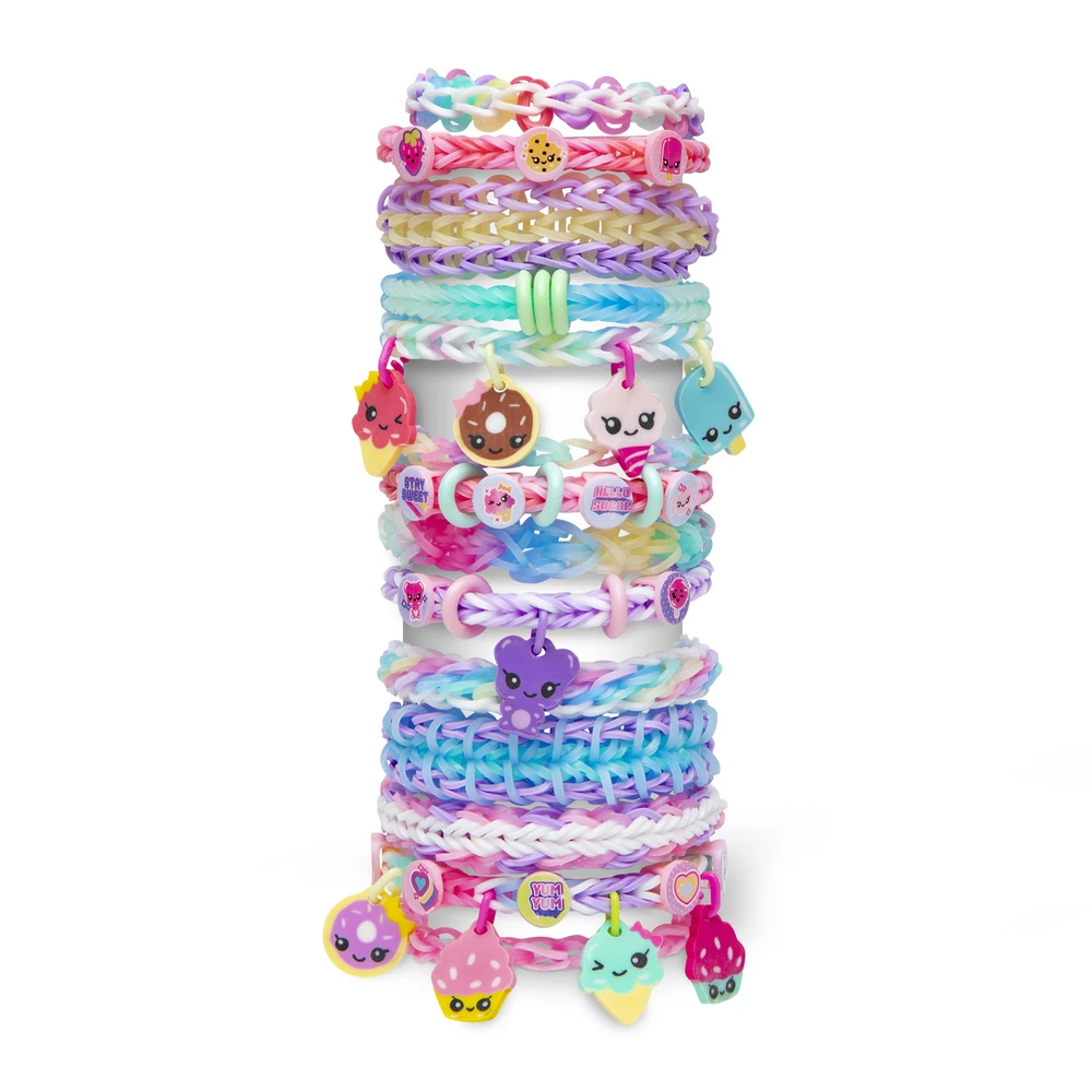 Rainbow Loom Boutique – Coffret Fabrication Automatique de Bracelets Élastiques - Loisir Créatif - Contient 4000 Élastiques, Crochets, Beadmojis, Charms – Image 4