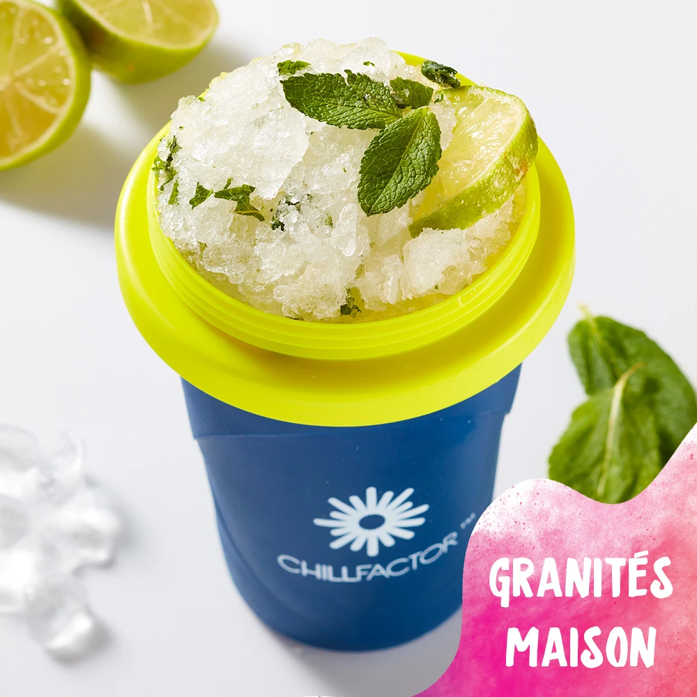 Chillfactor - Mug à granité fourni avec paille - Couleur aléatoire, Vendu à l'unité - Fabrication de Glaces maison – Image 2
