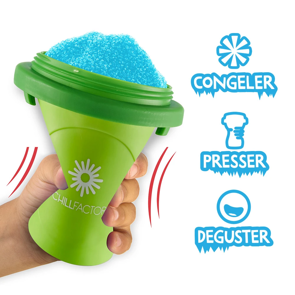 Chillfactor - Mug à granité fourni avec paille - Couleur aléatoire, Vendu à l'unité - Fabrication de Glaces maison – Image 3