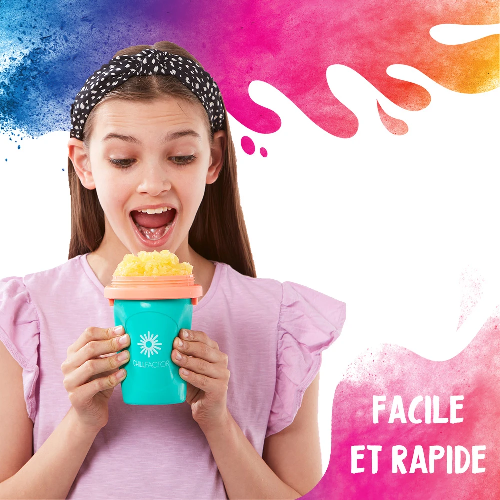 Chillfactor - Mug à granité fourni avec paille - Couleur aléatoire, Vendu à l'unité - Fabrication de Glaces maison – Image 4