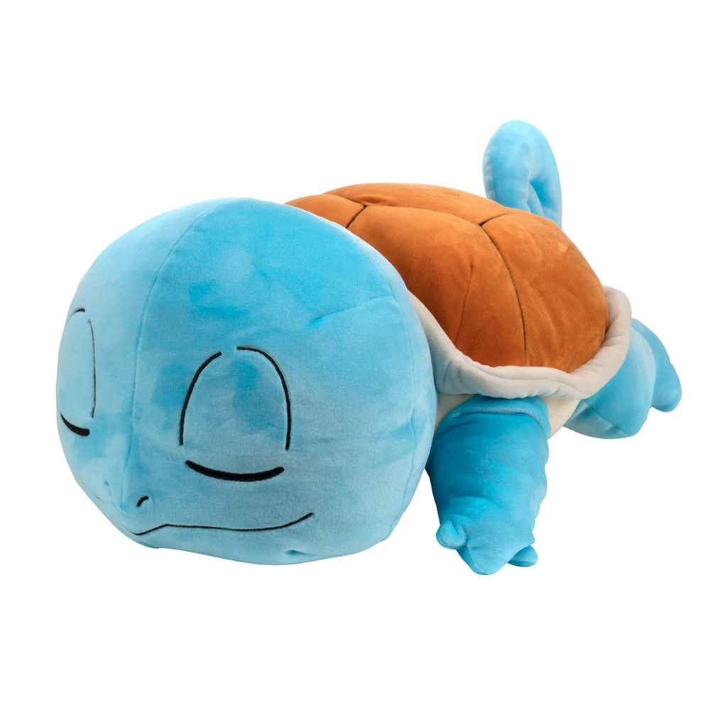 Pokémon - Peluche Carapuce (Squirtle) 40cm - Peluche Pokémon toute douce qui dort