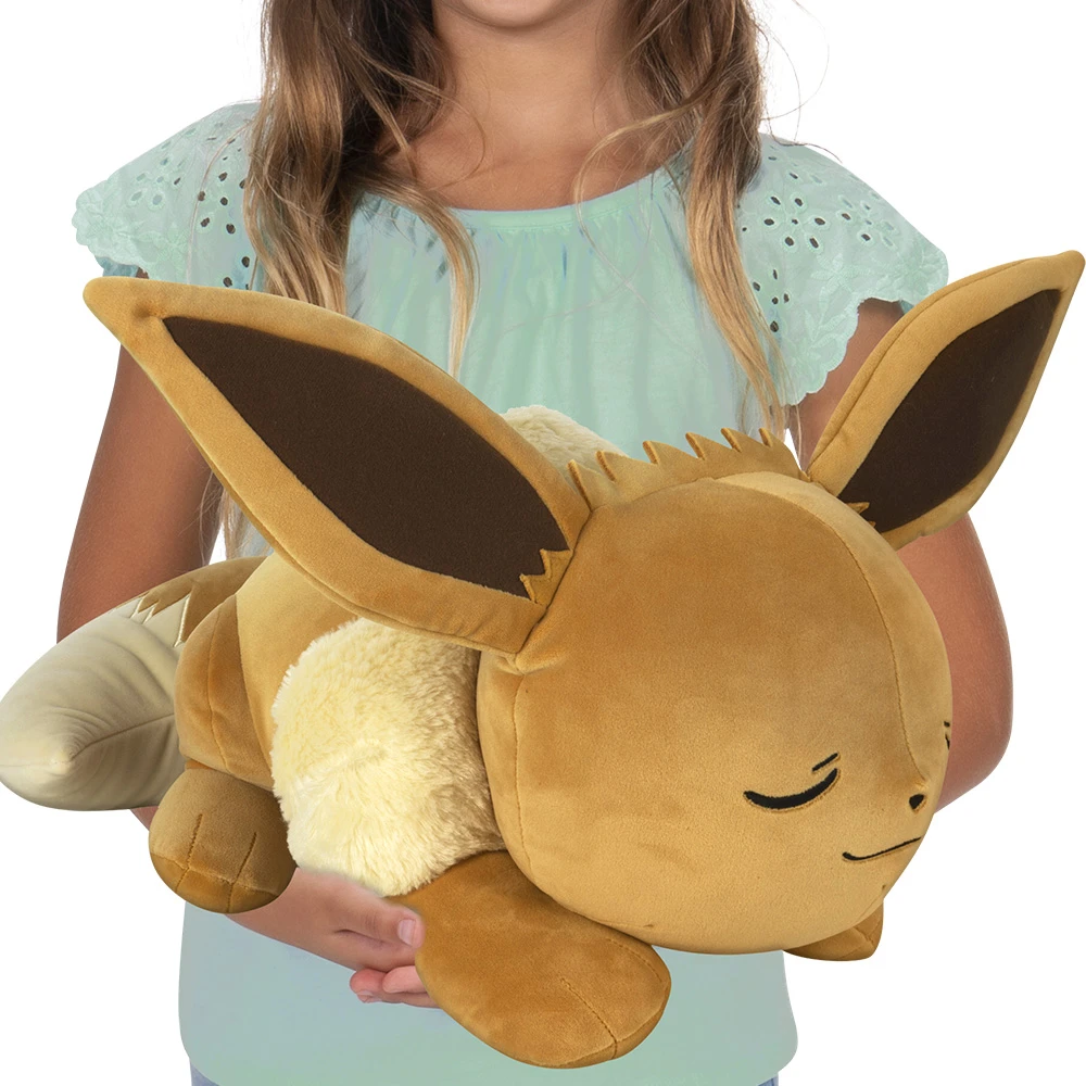 Pokémon - Peluche Evoli (Eevee) qui dort - Peluche Pokémon 40cm toute douce – Image 2