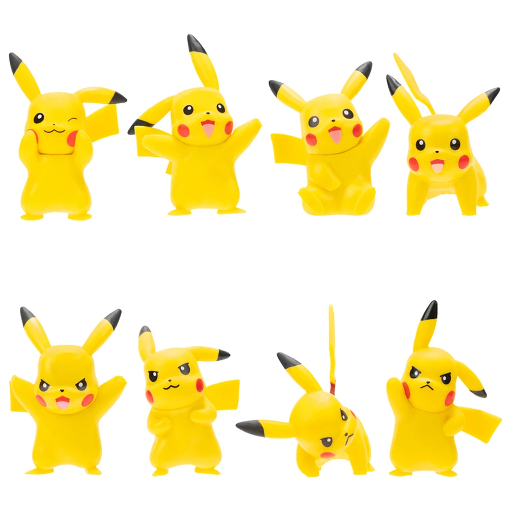 Pokémon - 8 Figurines Battle - Pack de 8 Figurines Pikachu – Image 2