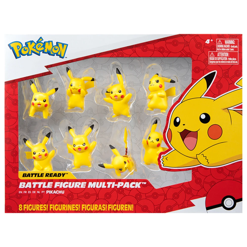 Pokémon - 8 Figurines Battle - Pack de 8 Figurines Pikachu – Image 3