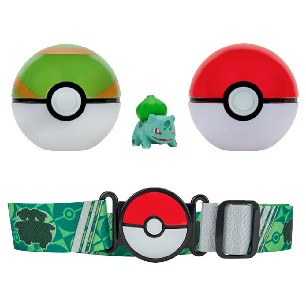 Pokémon - Ceinture Clip 'N' Go - 1 ceinture, 1 Poké Ball, 1 Nest Ball et 1 figurine 5 cm Bulbizarre – Image 2