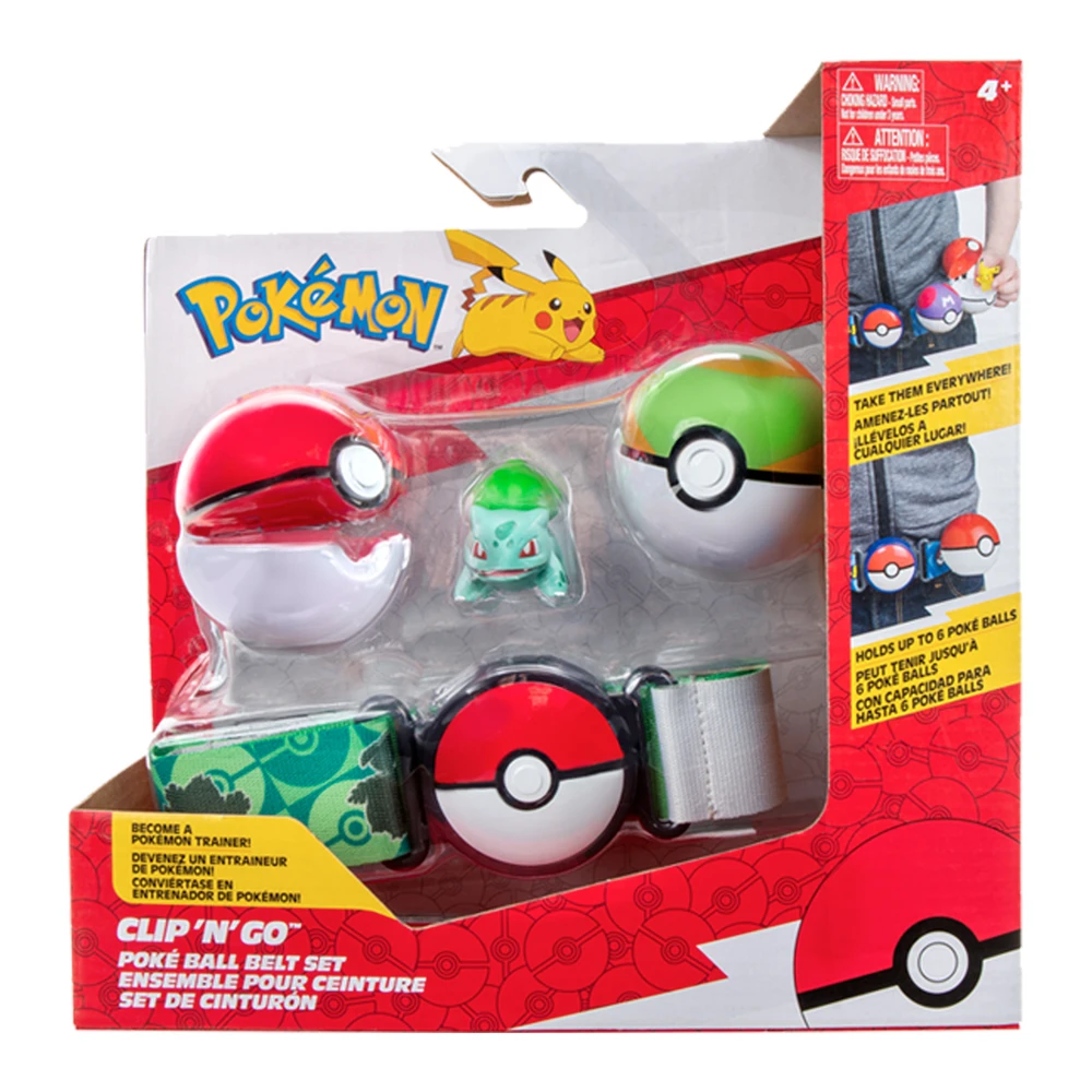 Pokémon - Ceinture Clip 'N' Go - 1 ceinture, 1 Poké Ball, 1 Nest Ball et 1 figurine 5 cm Bulbizarre – Image 3