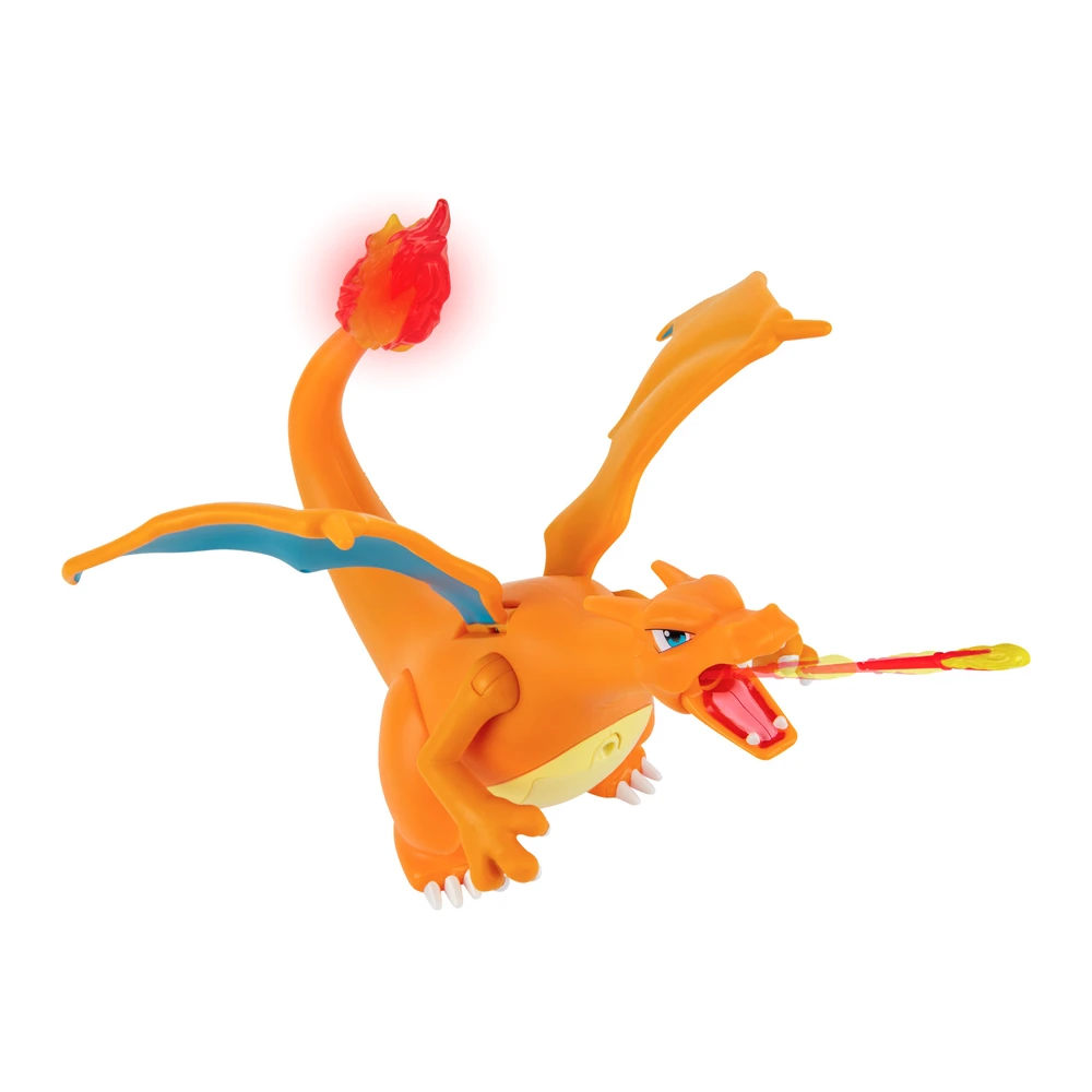 Pokémon - Figurine Dracaufeu deluxe à fonction 15 cm + 1 figurine Pikachu 5cm – Image 3