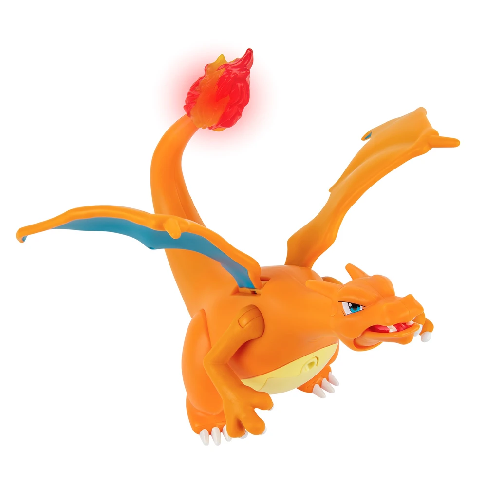 Pokémon - Figurine Dracaufeu deluxe à fonction 15 cm + 1 figurine Pikachu 5cm – Image 6