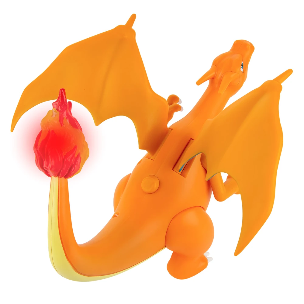 Pokémon - Figurine Dracaufeu deluxe à fonction 15 cm + 1 figurine Pikachu 5cm – Image 8