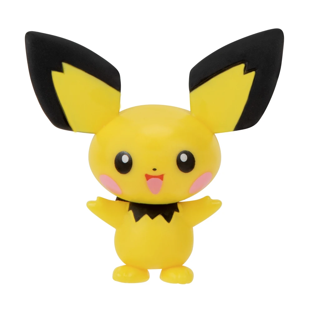 Pokémon - Pack évolution Pichu, Pikachu & Raichu - Figurine Pichu 5cm + Figurine Pikachu 8cm + Figurine Raichu 10cm – Image 4