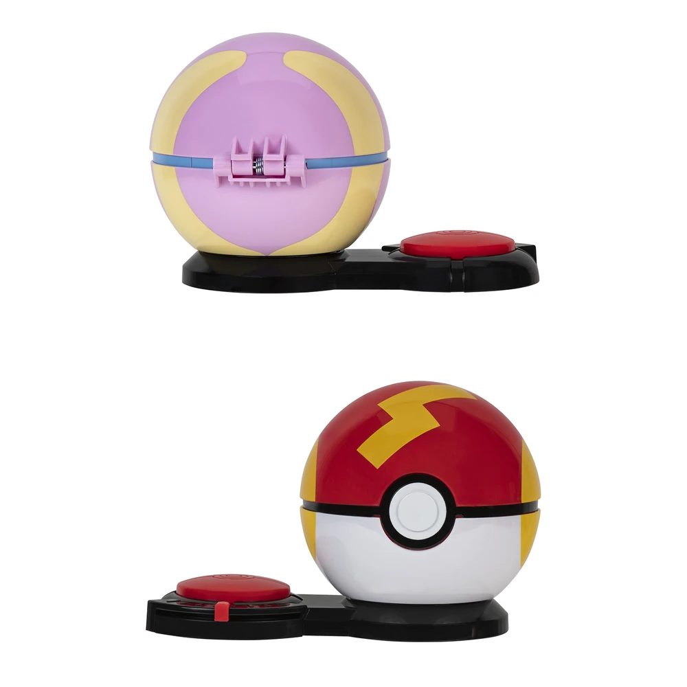 Pokémon - Poké Ball attaque surprise Pikachu vs Arcko - Jeu combat - 2 Poké Balls avec leur Pokémon et 6 disques d'attaques – Image 4