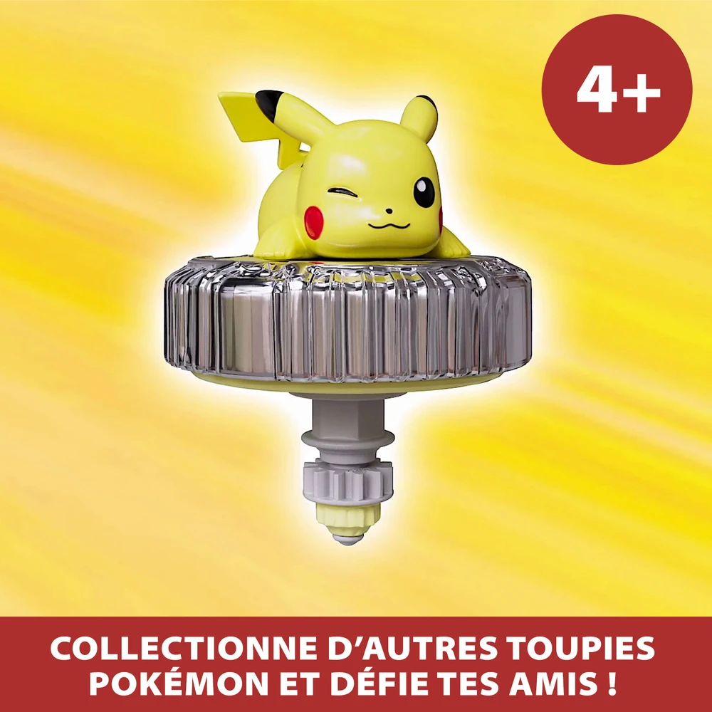Pokémon - Pack Arène + 2 Spinners inclus - Arène Pokémon + 2 Lanceurs Pokéball + 2 Toupies Pikachu et Mew – Image 5