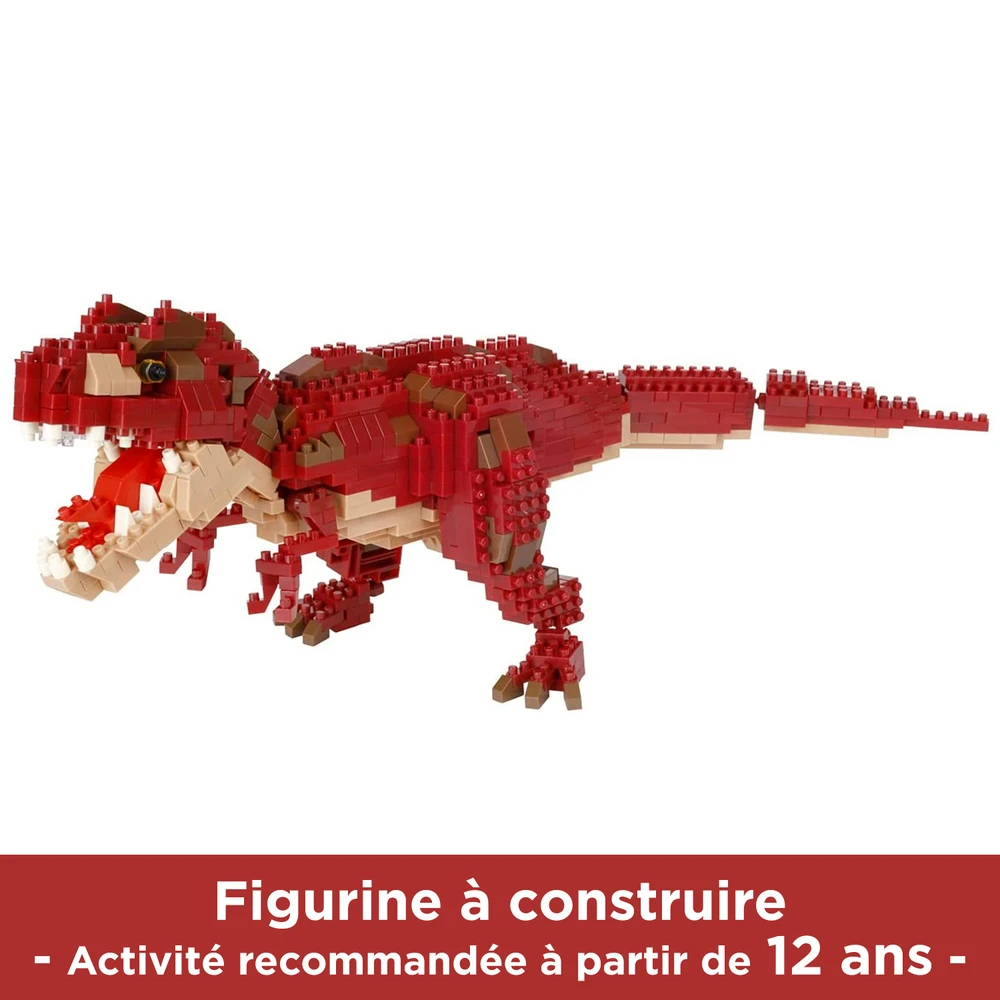 Nanoblock - Figurine Dinosaure - Tyrannosaurus Rex Deluxe - Figurine en Briques 850 pcs – Image 3