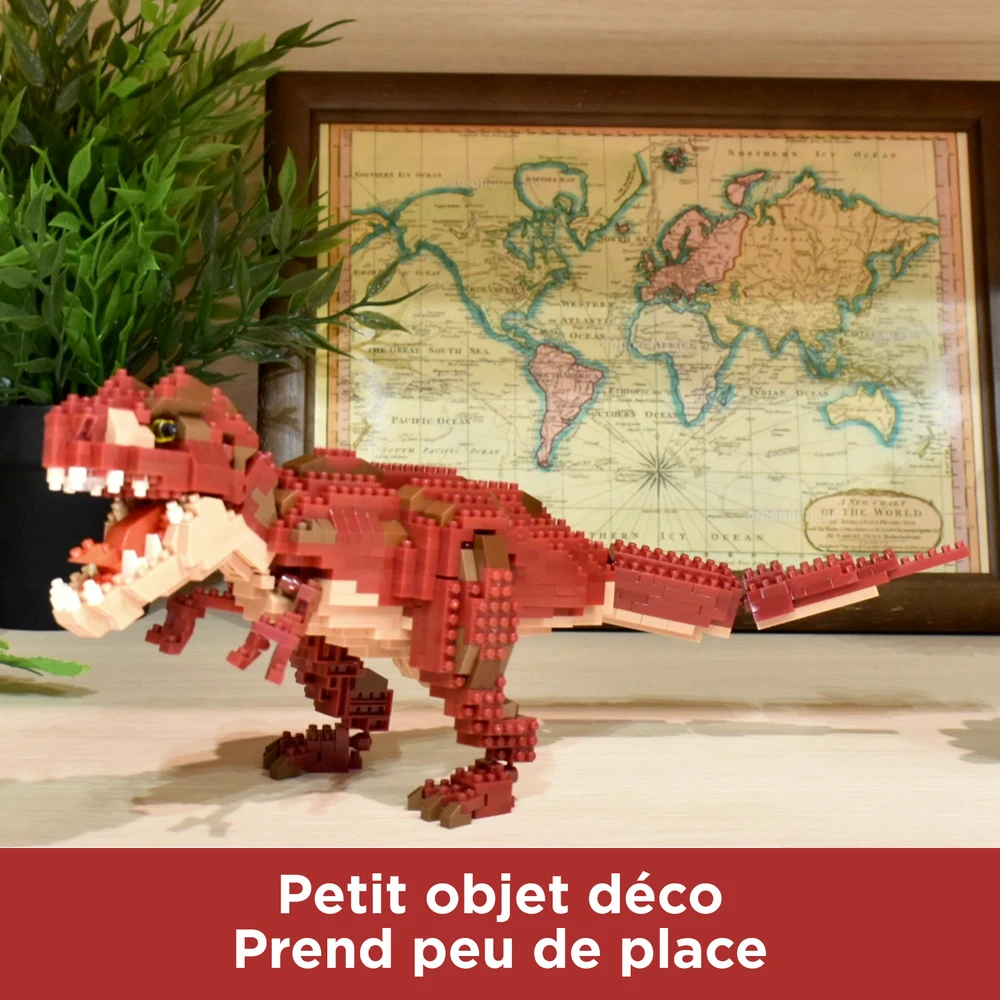 Nanoblock - Figurine Dinosaure - Tyrannosaurus Rex Deluxe - Figurine en Briques 850 pcs – Image 4