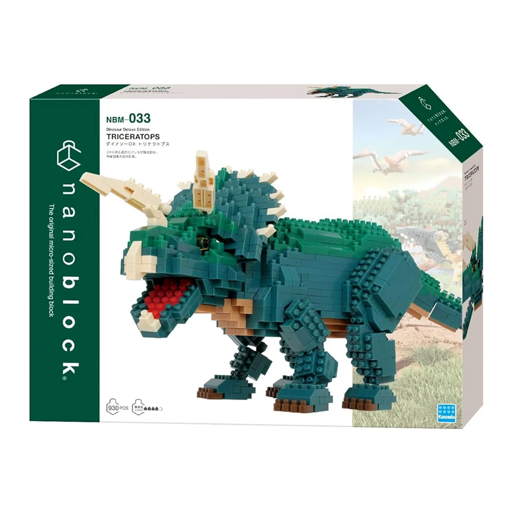 Nanoblock - Figurine Dinosaure - Triceratops Deluxe - Figurine en Briques 930 pcs – Image 6