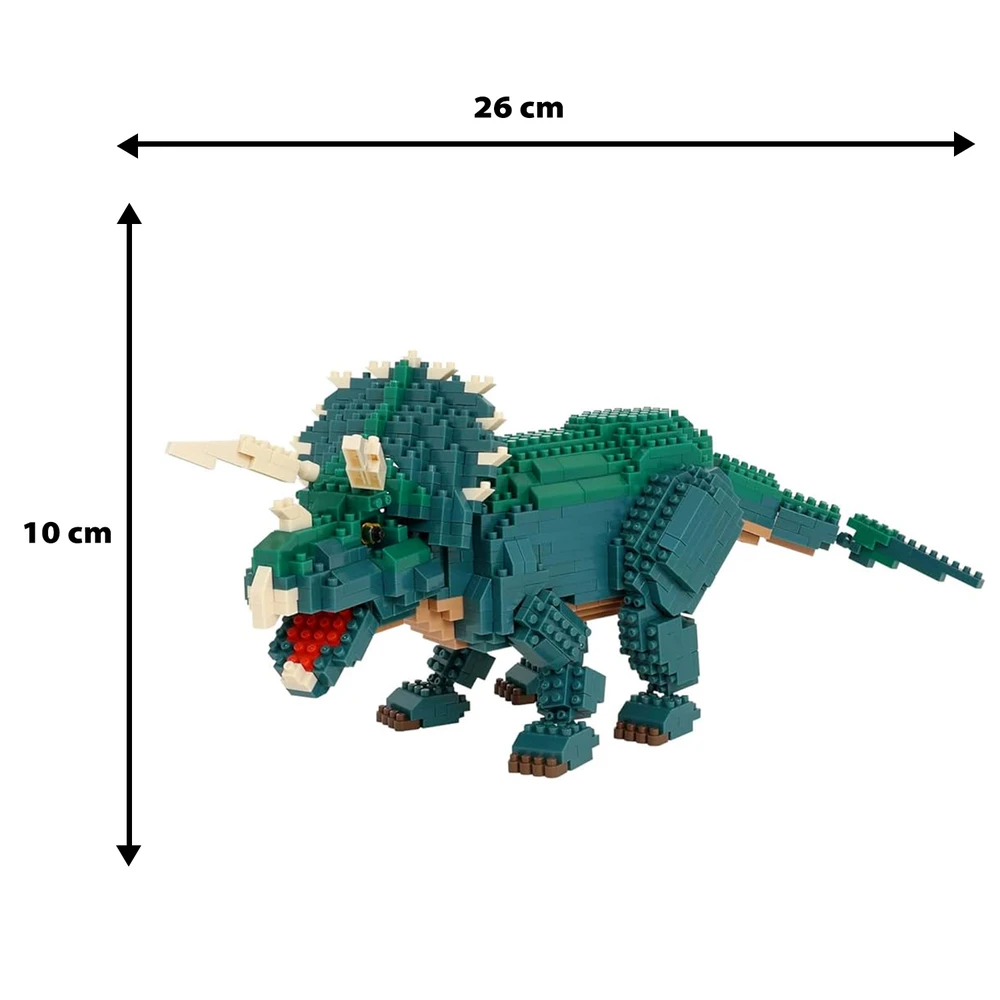 Nanoblock - Figurine Dinosaure - Triceratops Deluxe - Figurine en Briques 930 pcs – Image 7