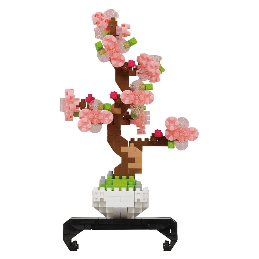 Nanoblock - Bonsai Sakura - Mini figurine briques - Jeu de construction Bonsai 270 pcs