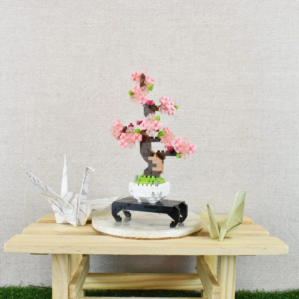 Nanoblock - Bonsai Sakura - Mini figurine briques - Jeu de construction Bonsai 270 pcs – Image 2